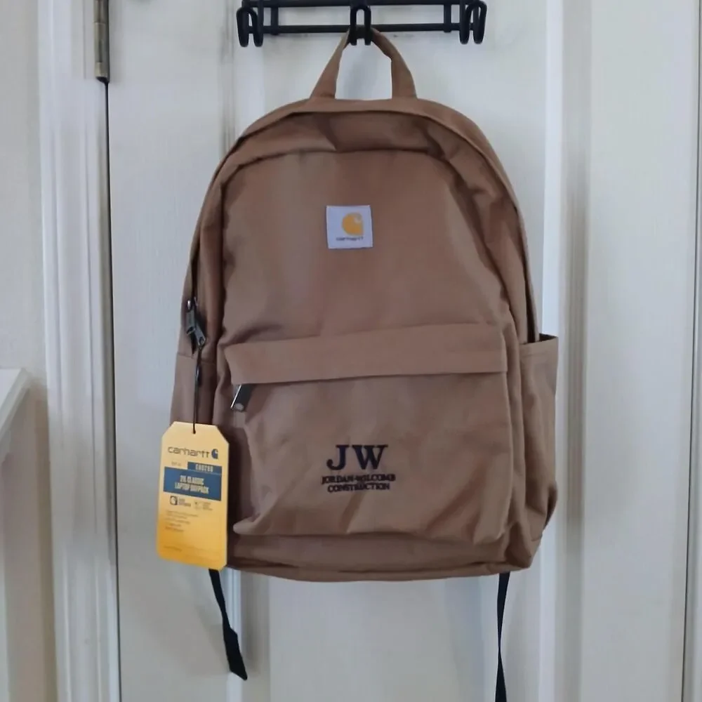 NWT Carhartt Brown JW Construction 21L Classic Laptop Dayback Backpack Gorpcore